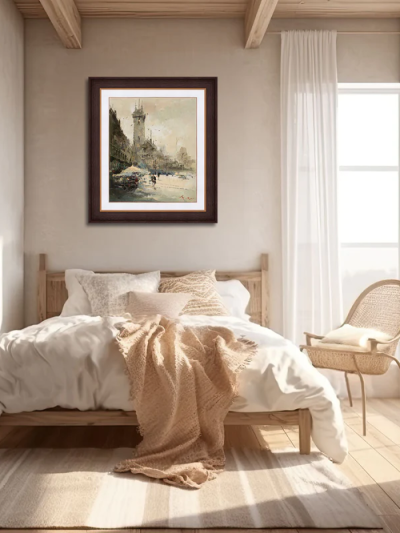 City Abstract Handmade Oil Painting