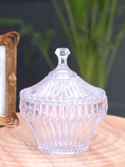 Crystal Glass Candy Jar 1