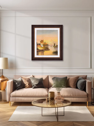 Dutch Landscape With Windmill