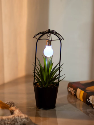 Faux Potted Succulent