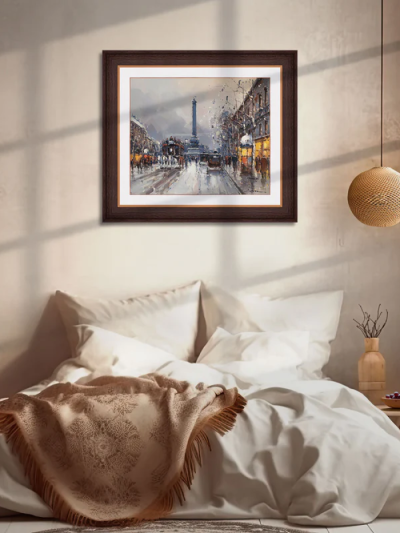 Place De La Bastille In Winter