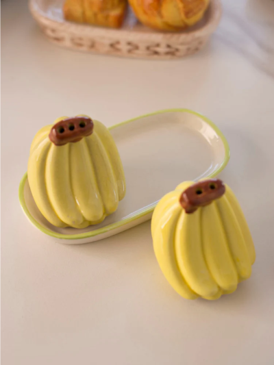 Banana Salt & Pepper Shaker Set