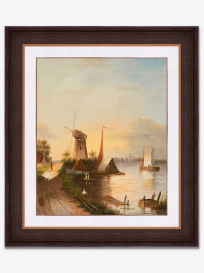 Boats On A Dutch Canal