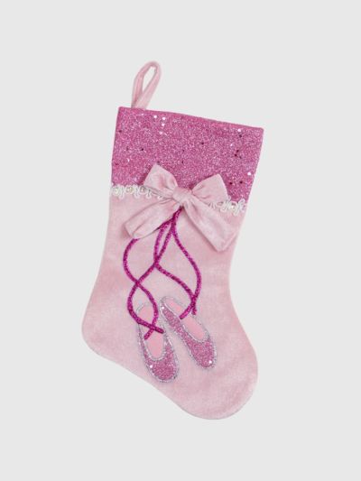Pink and Silver Ballerina Shoes Christmas