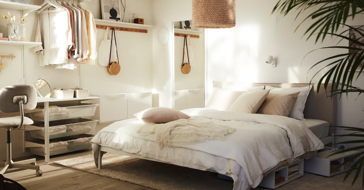 Your small, calm and organized bedroom
